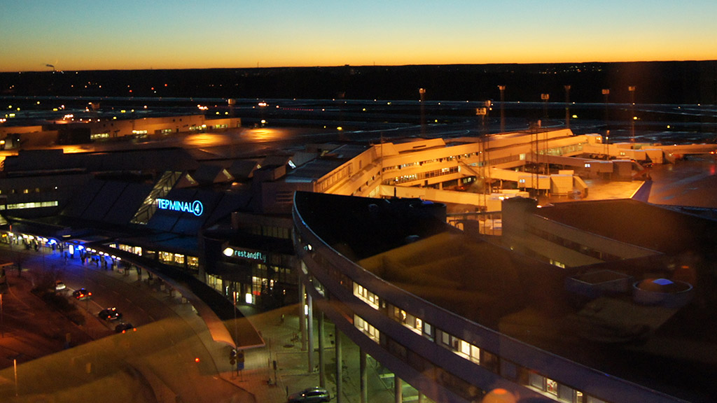 Arriving at Stockholm Arlanda Airport
