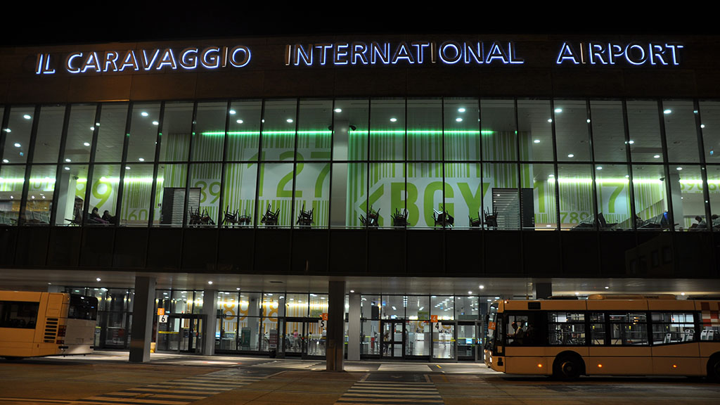 Arriving at Orio al Serio International Airport