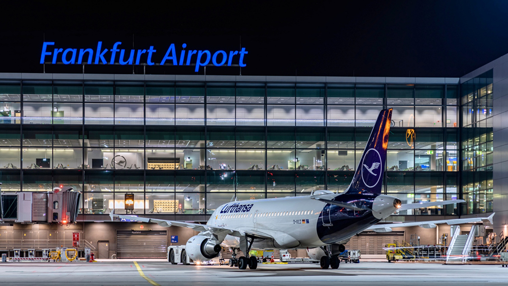 Arriving at Frankfurt Airport