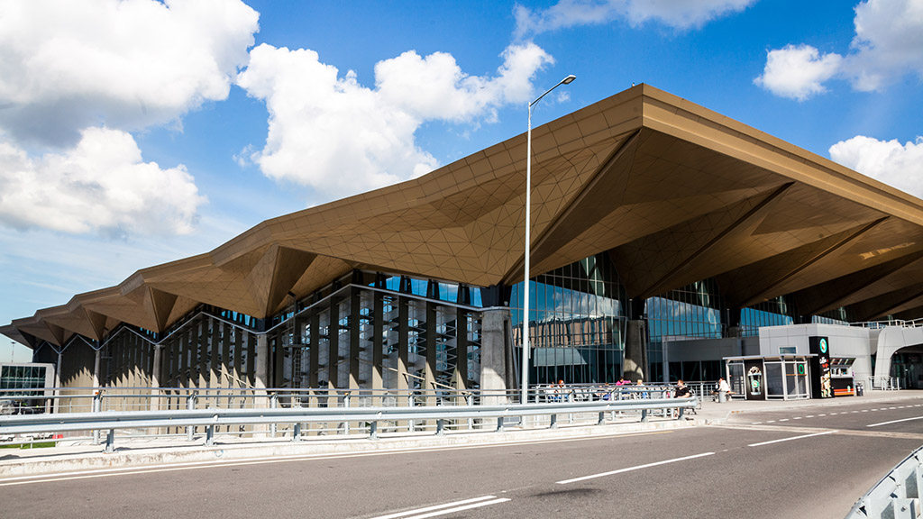 Arriving at Pulkovo Airport