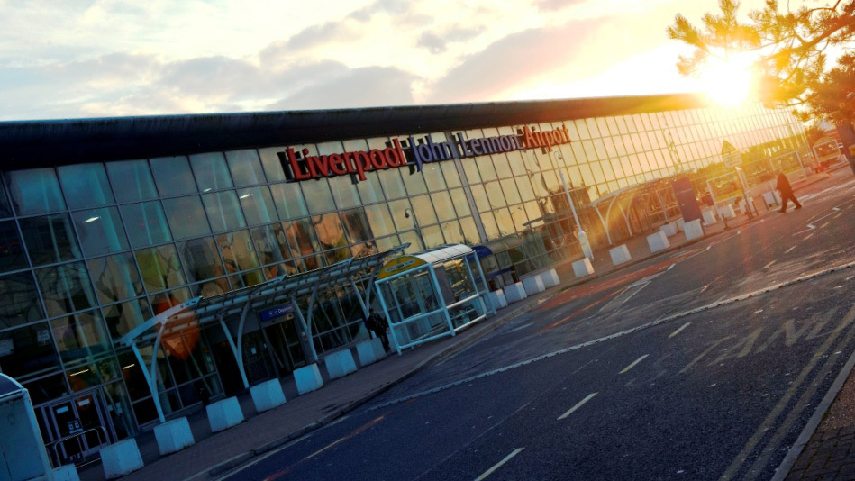 Arriving at Liverpool Airport