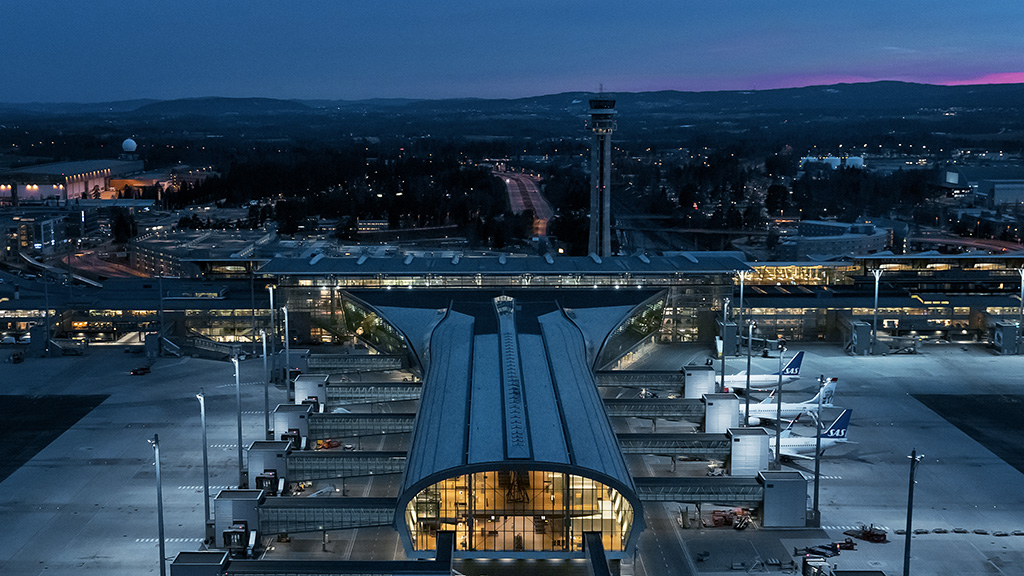 Arriving at Oslo Gardermoen Airport