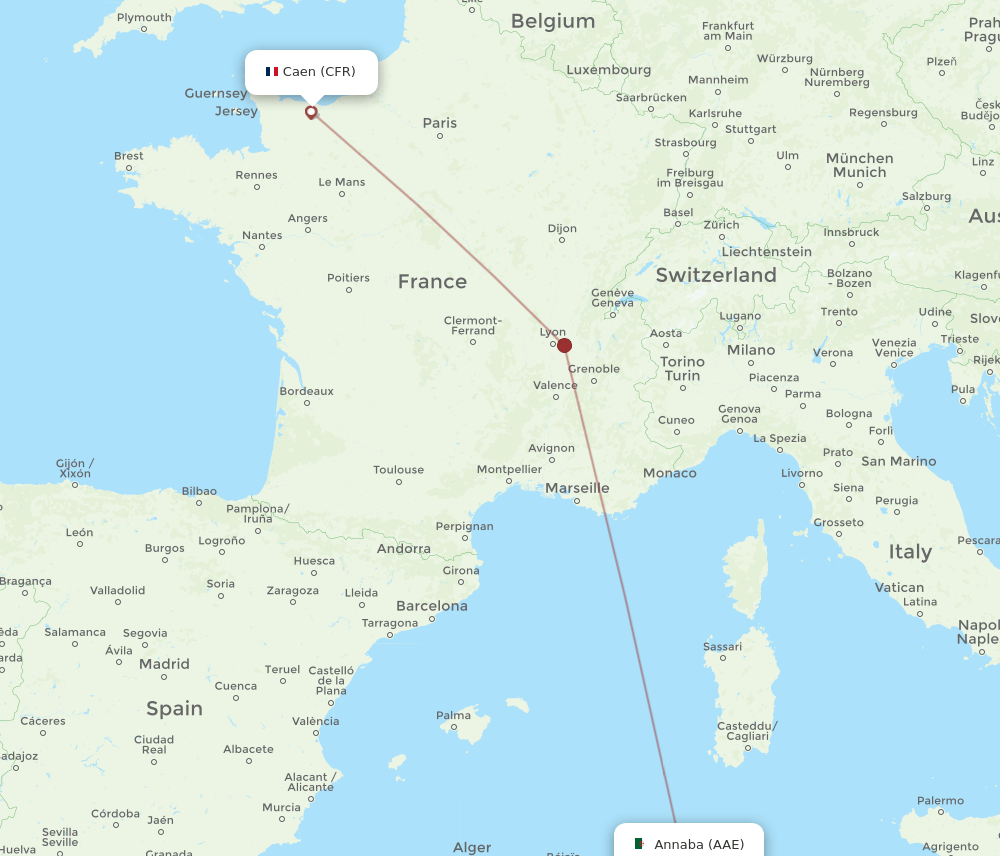 AAE-CFR flight routes
