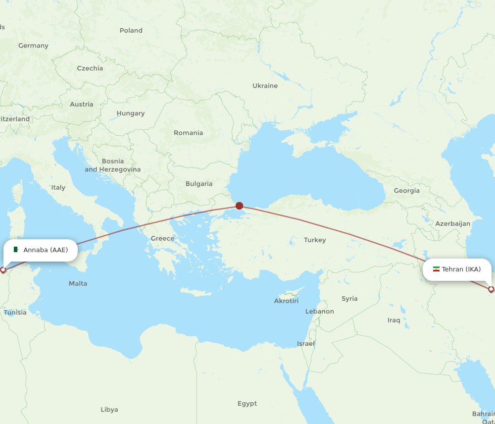AAE-IKA flight routes