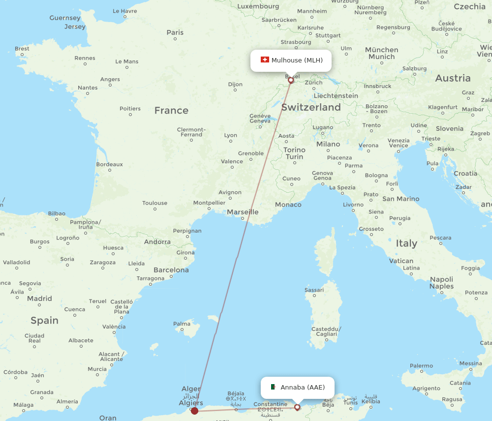 AAE-MLH flight routes