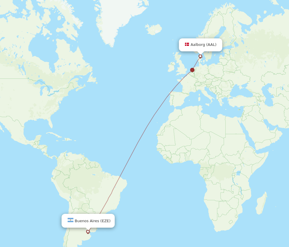 AAL-EZE flight routes