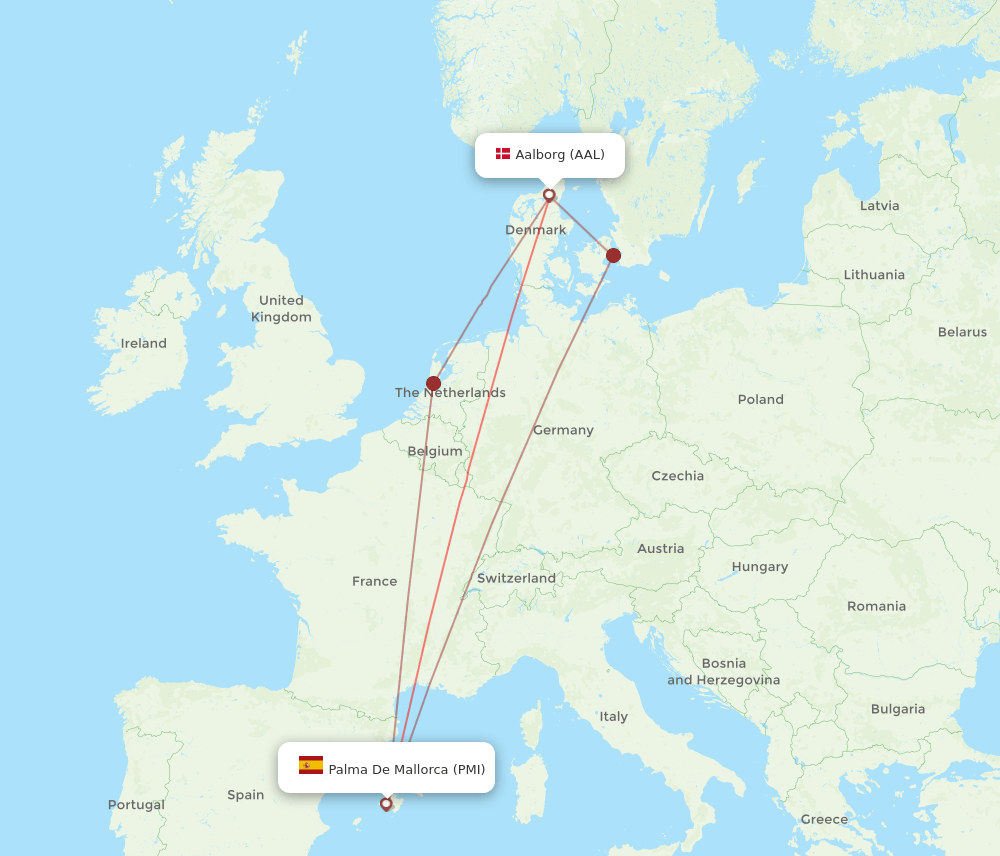 AAL-PMI flight routes