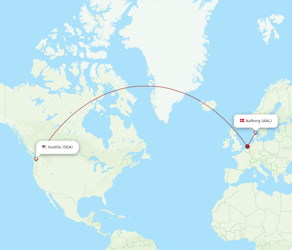 AAL-SEA flight routes