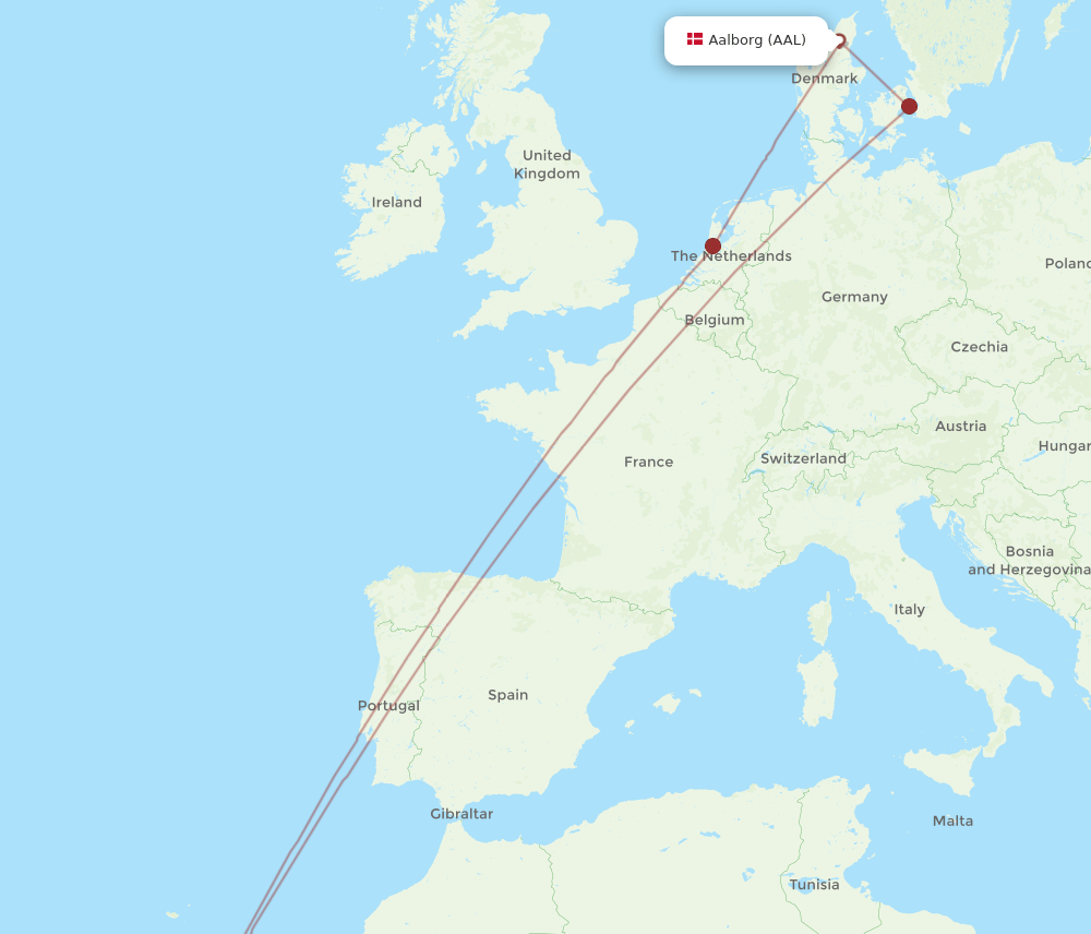 AAL-TFS flight routes