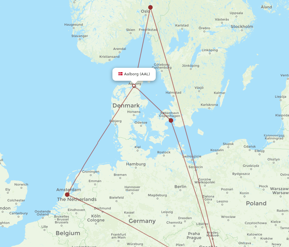 AAL-VIE flight routes