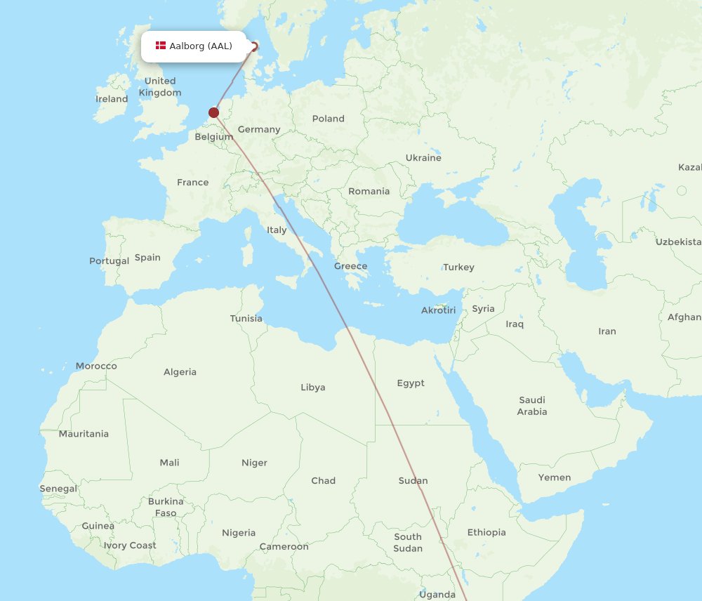 AAL-ZNZ flight routes