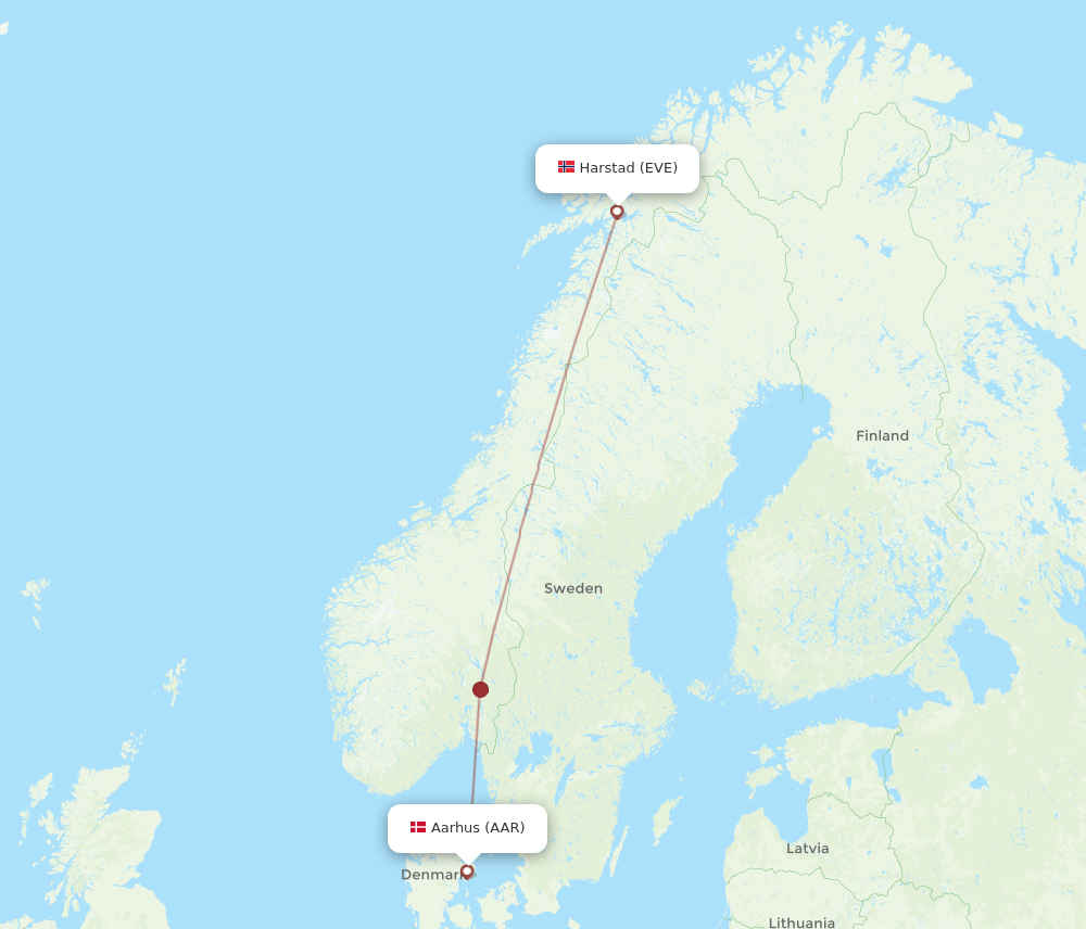 AAR-EVE flight routes