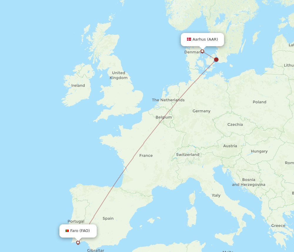 AAR-FAO flight routes