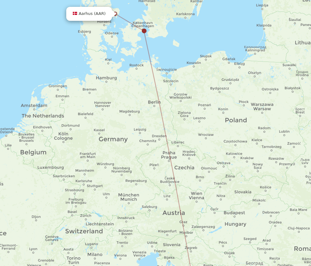 AAR to SPU flights and routes map