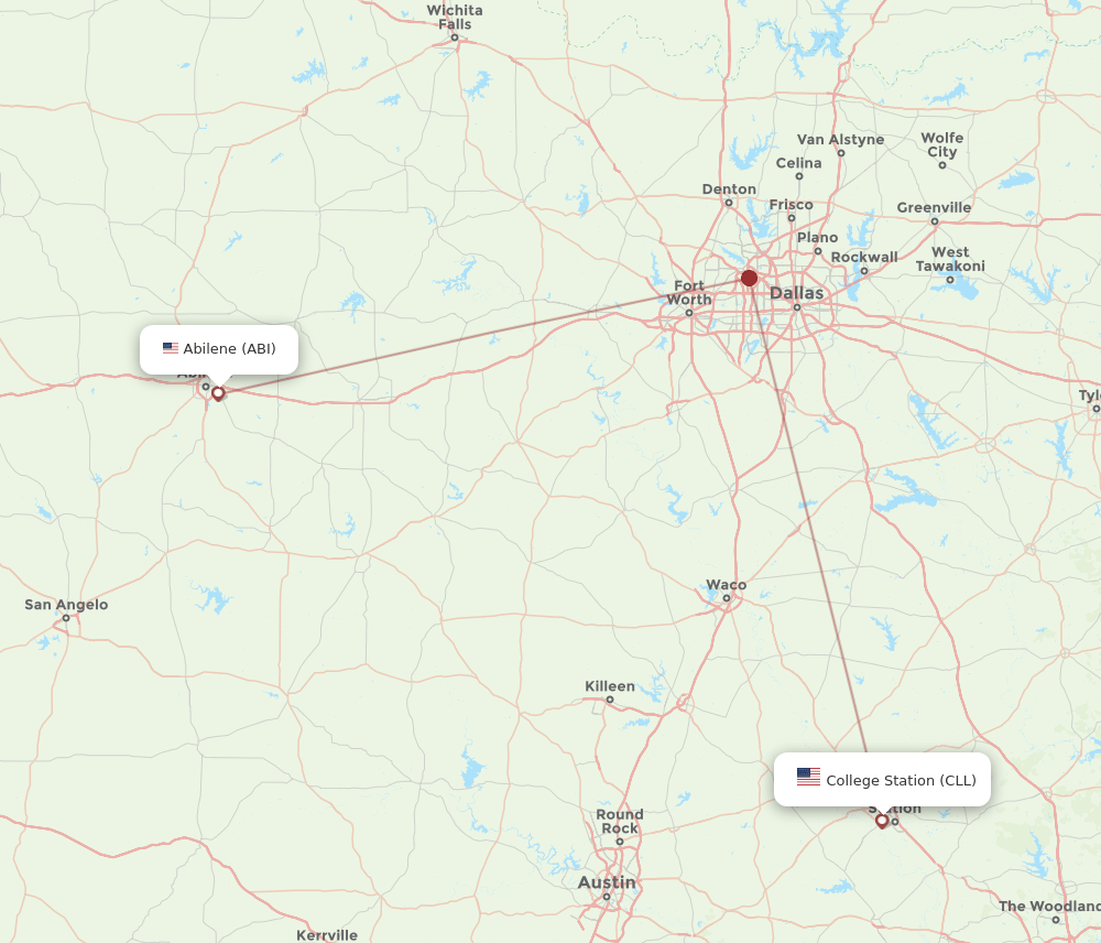 ABI-CLL flight routes