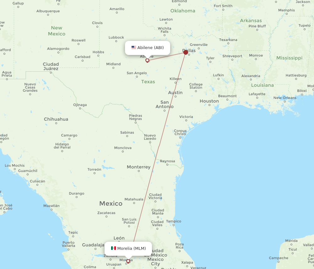 ABI-MLM flight routes