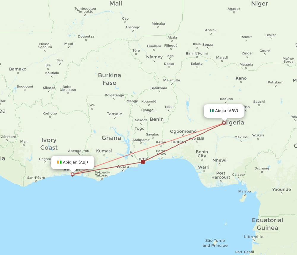 ABV-ABJ flight routes
