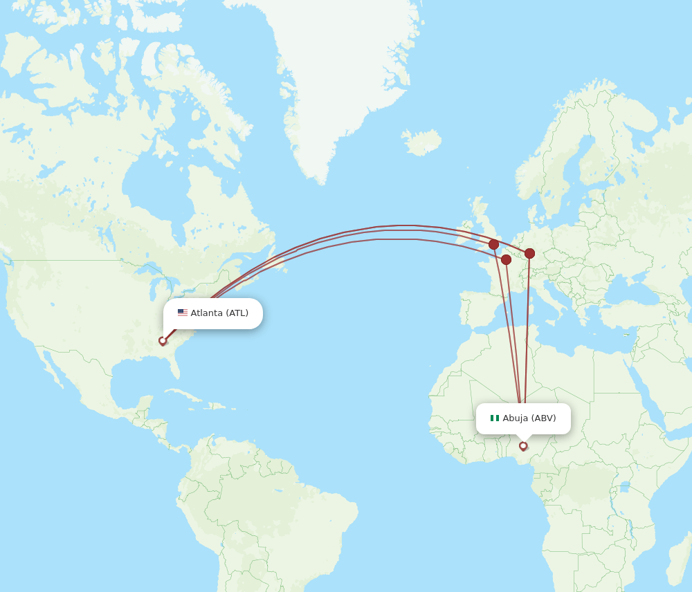 ABV-ATL flight routes