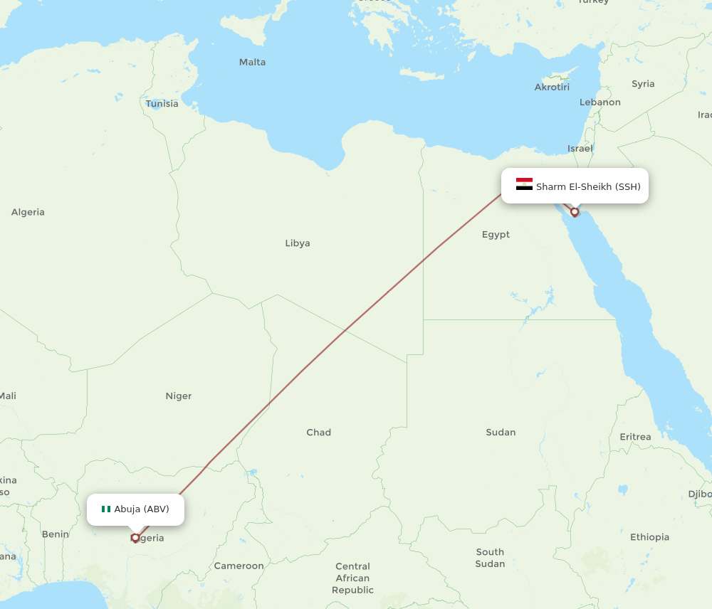 ABV-SSH flight routes
