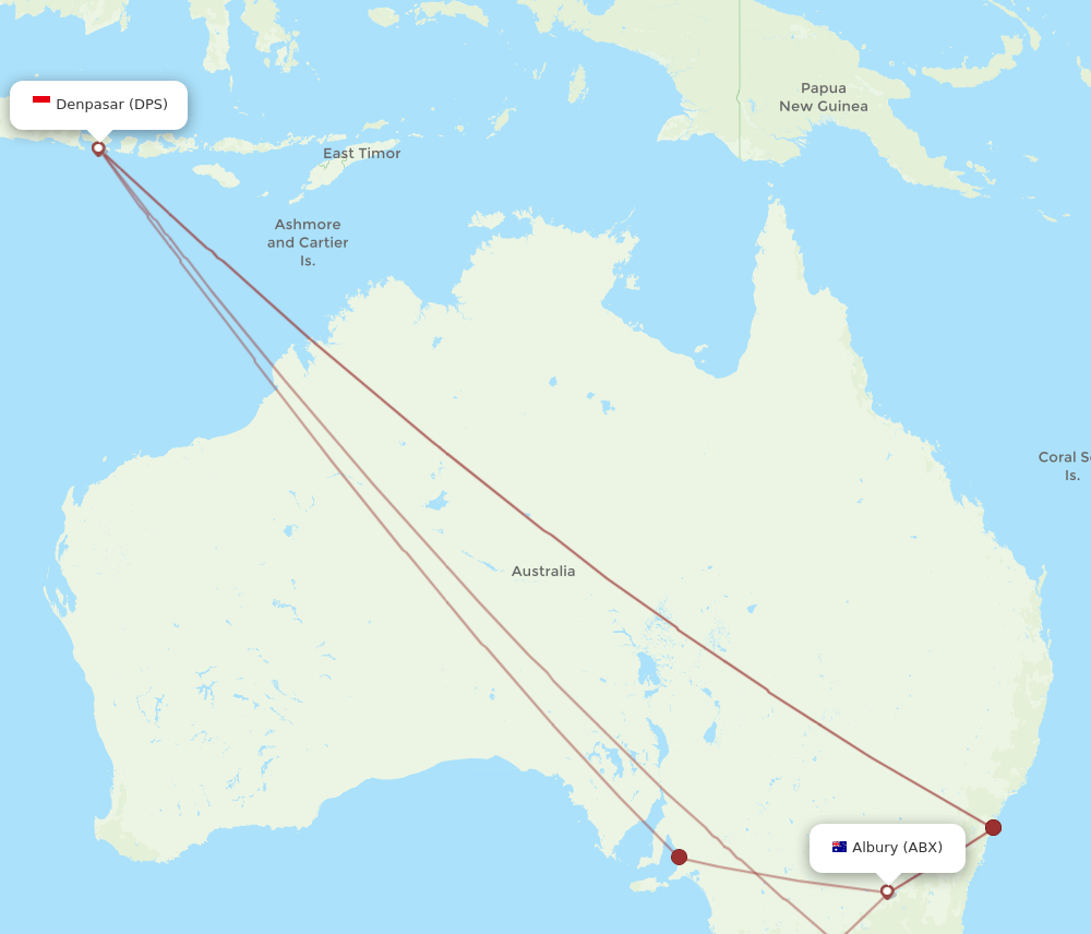 ABX-DPS flight routes