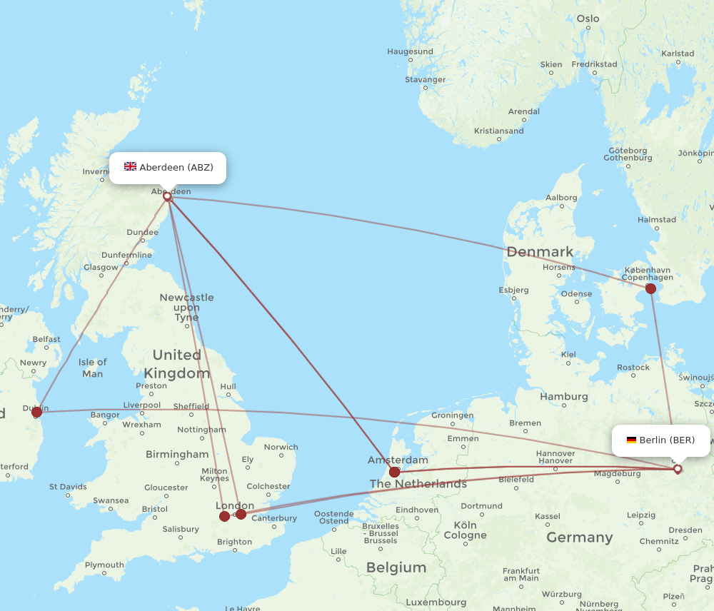 ABZ-BER flight routes