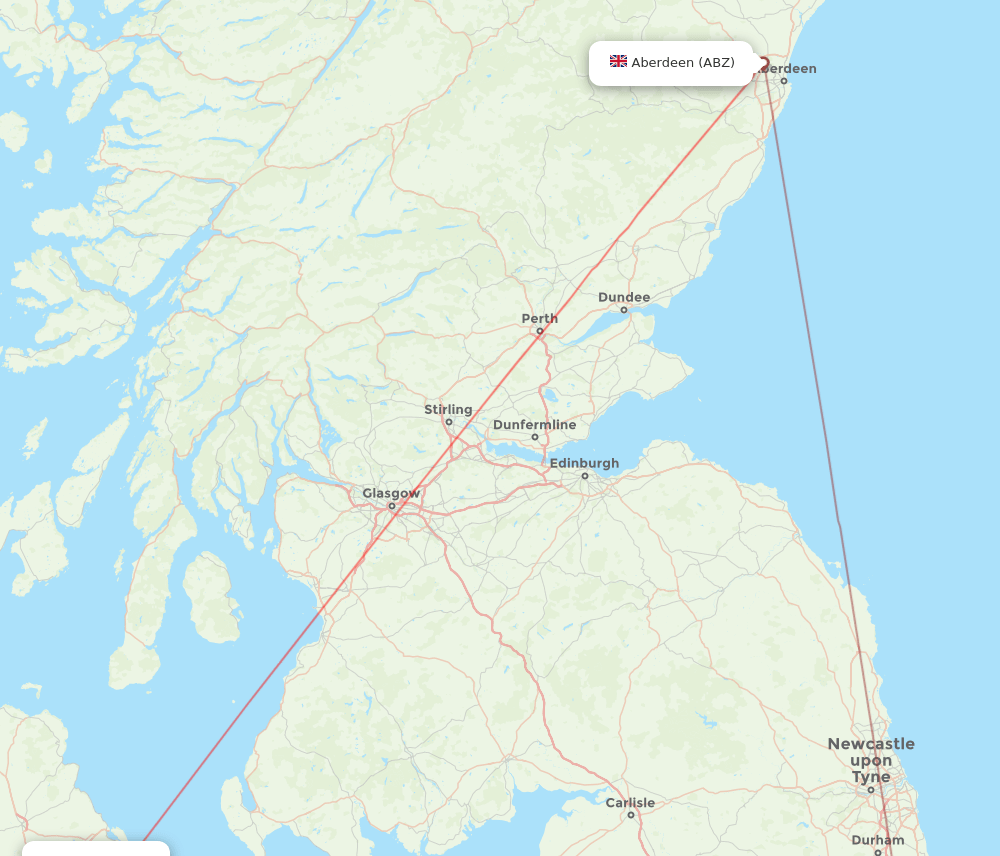 ABZ-BHD flight routes