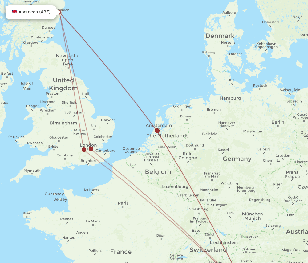 ABZ-BLQ flight routes