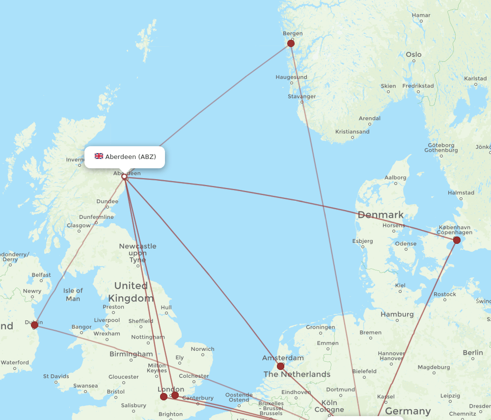 ABZ-FRA flight routes