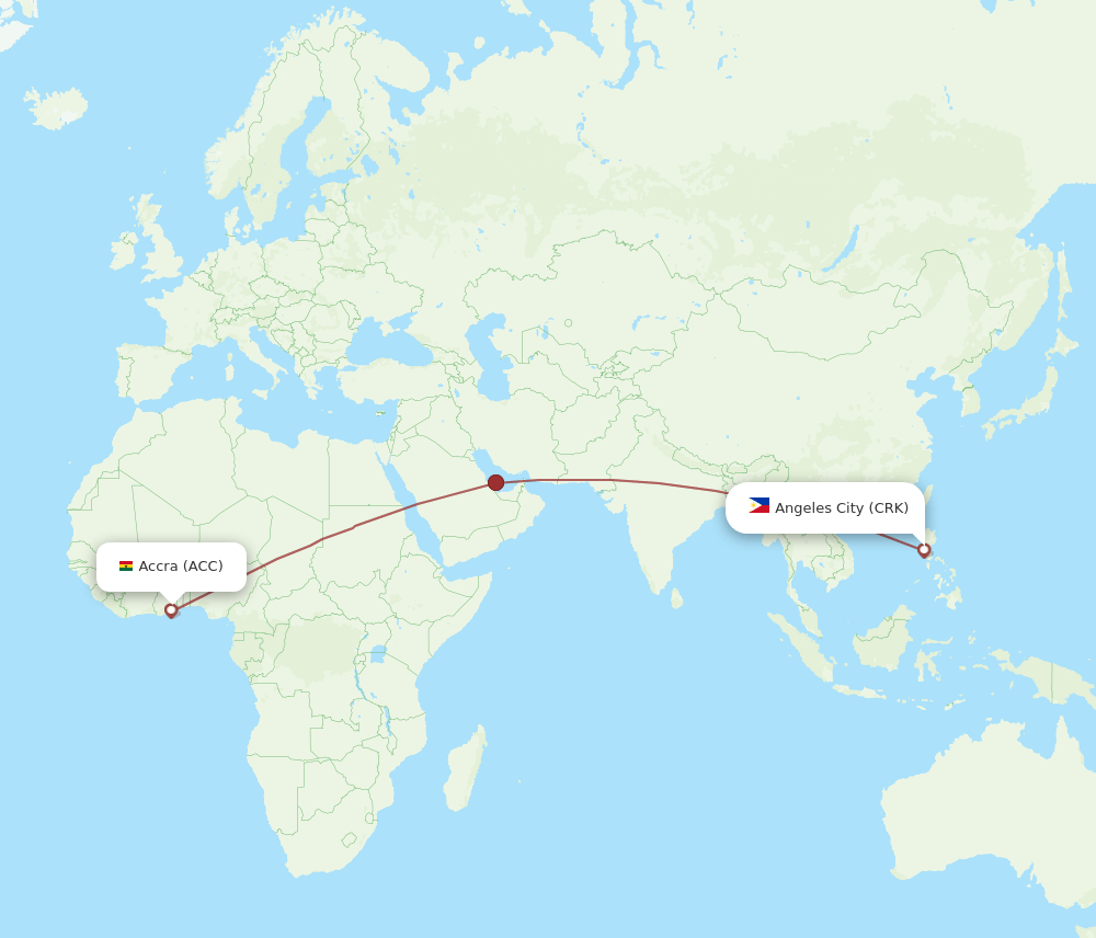 ACC-CRK flight routes