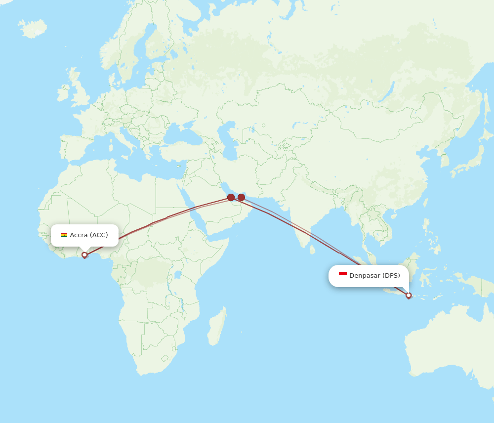 ACC-DPS flight routes