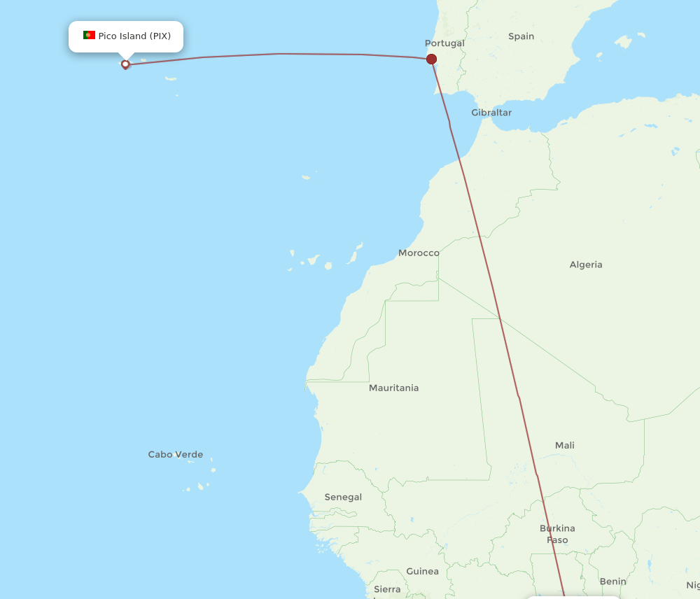ACC-PIX flight routes