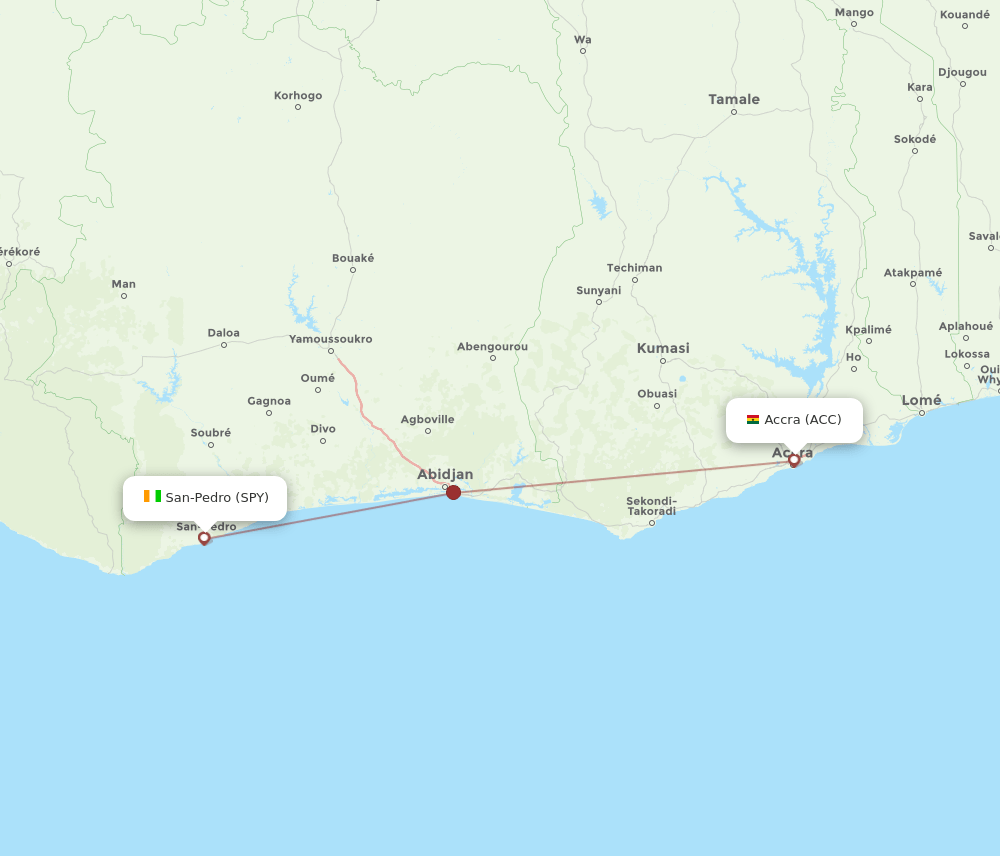 ACC-SPY flight routes