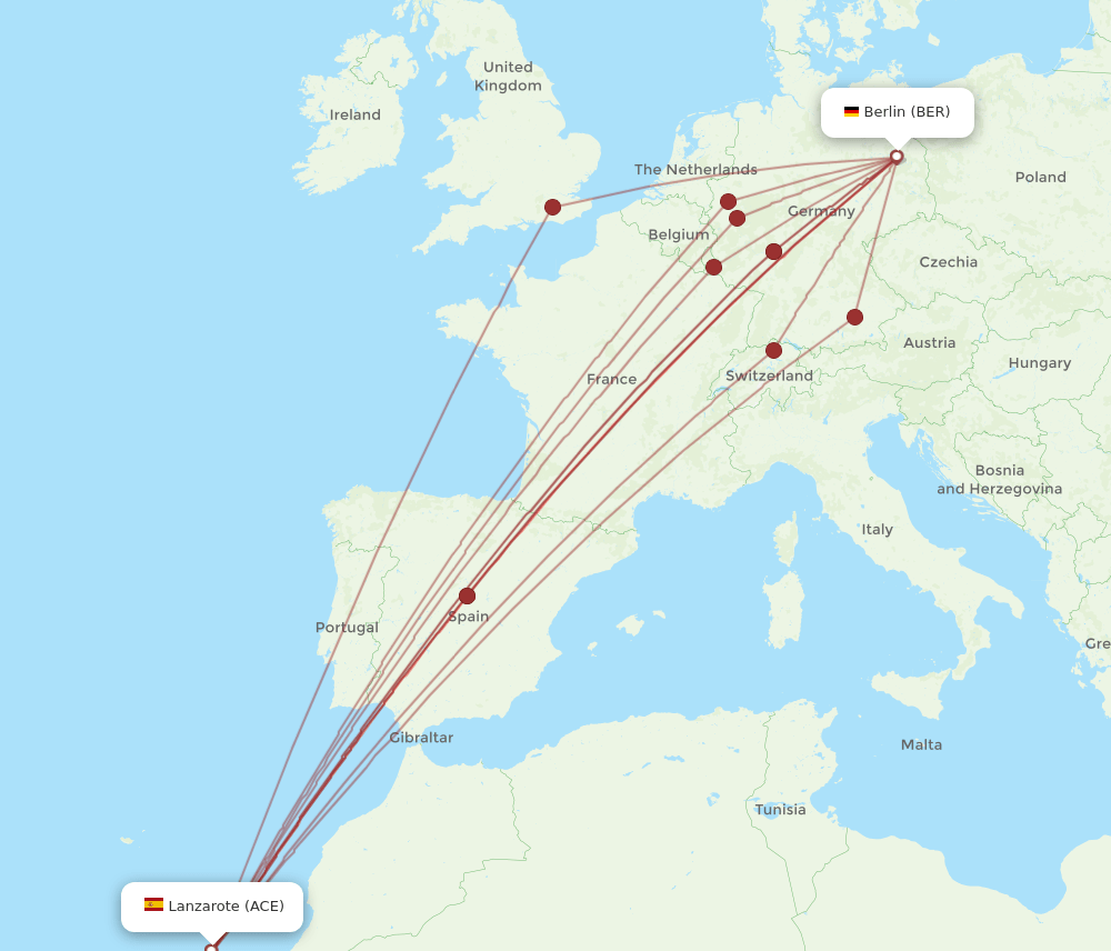 ACE-BER flight routes