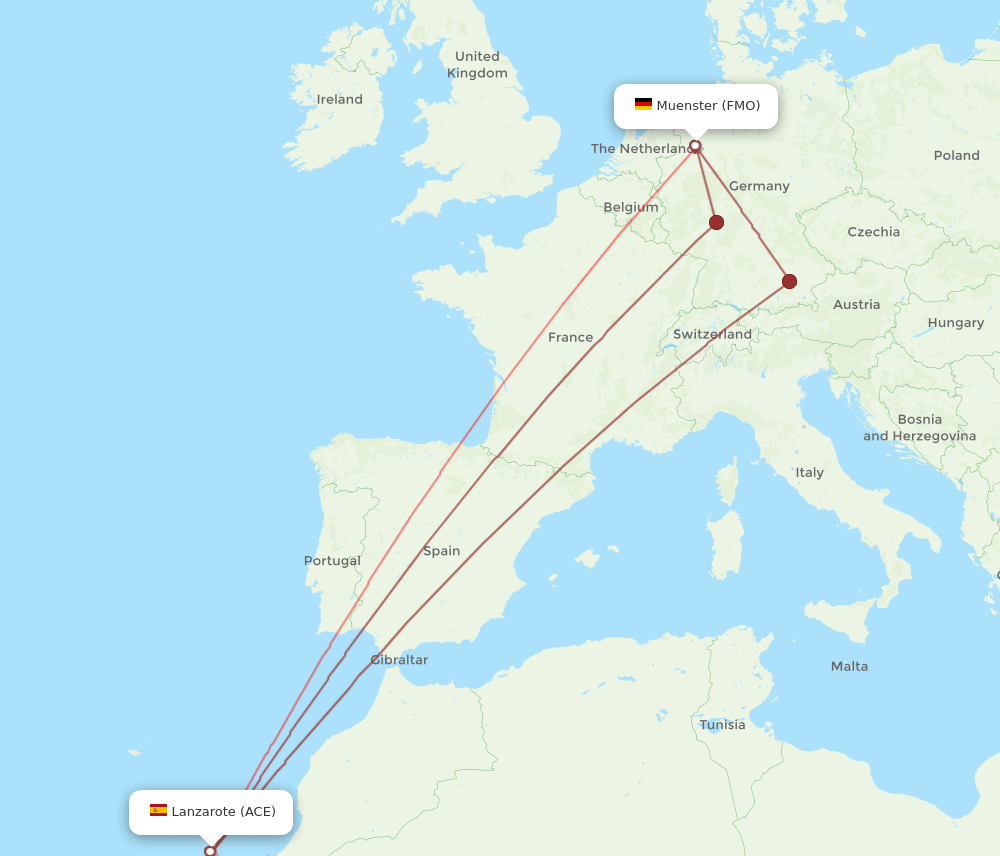 ACE-FMO flight routes