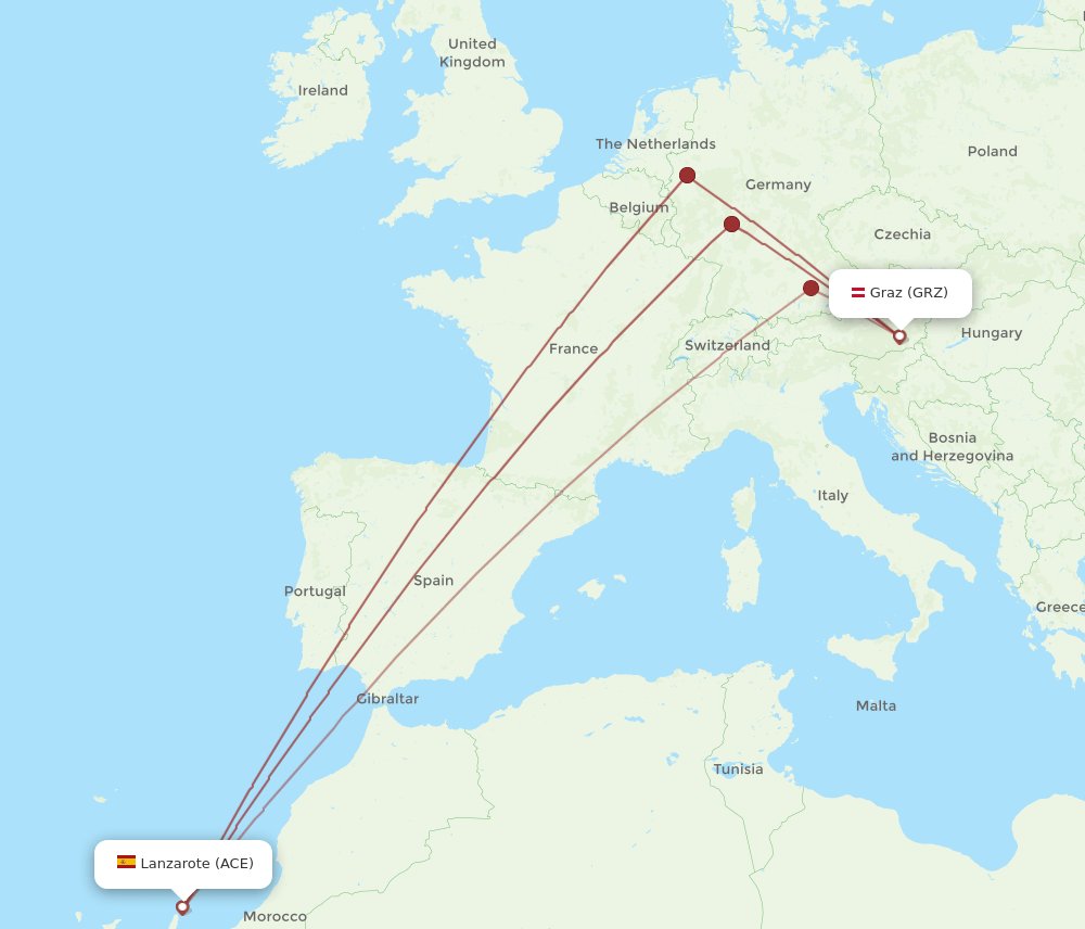 ACE-GRZ flight routes