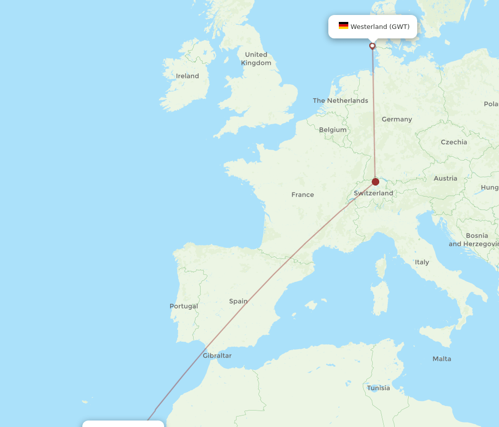 ACE-GWT flight routes