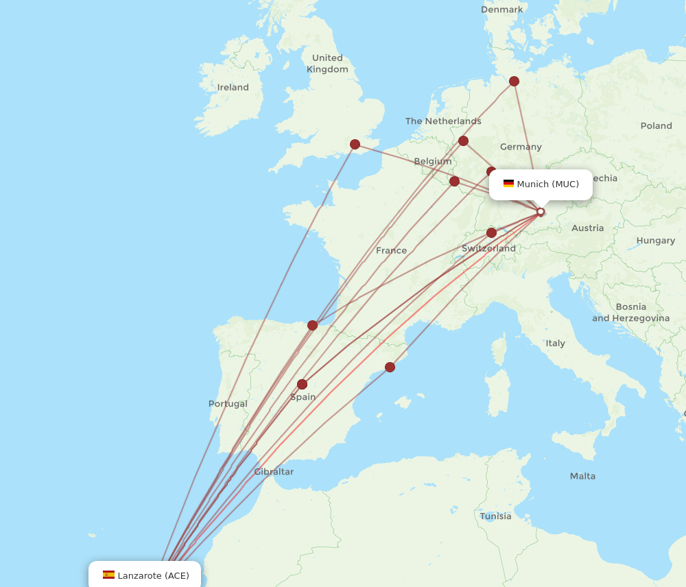 ACE-MUC flight routes