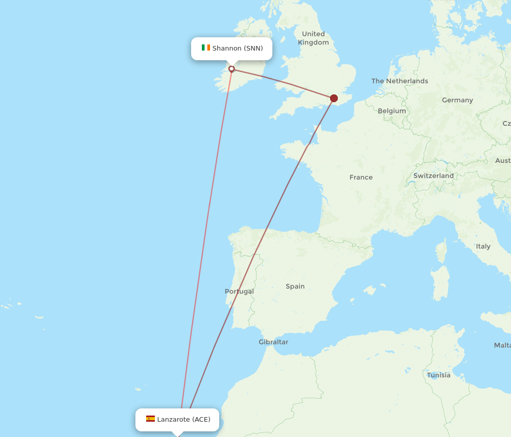 ACE-SNN flight routes