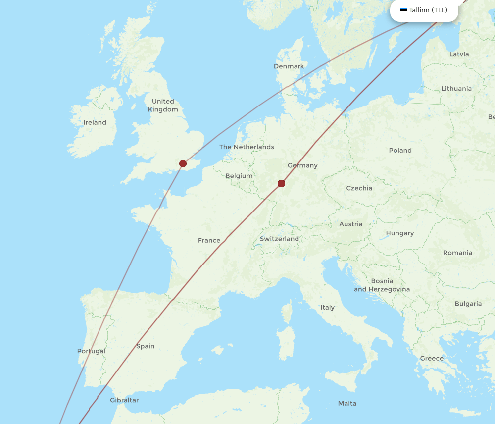 ACE-TLL flight routes