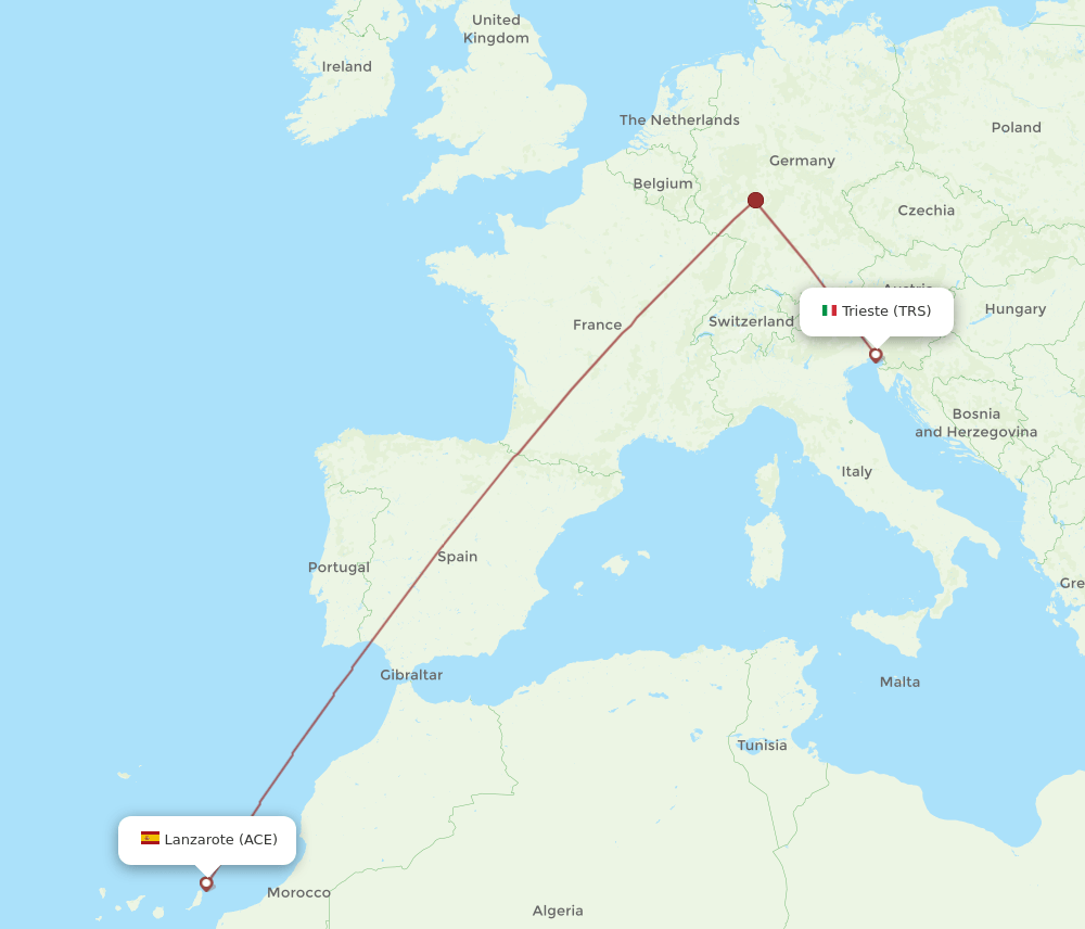 ACE-TRS flight routes