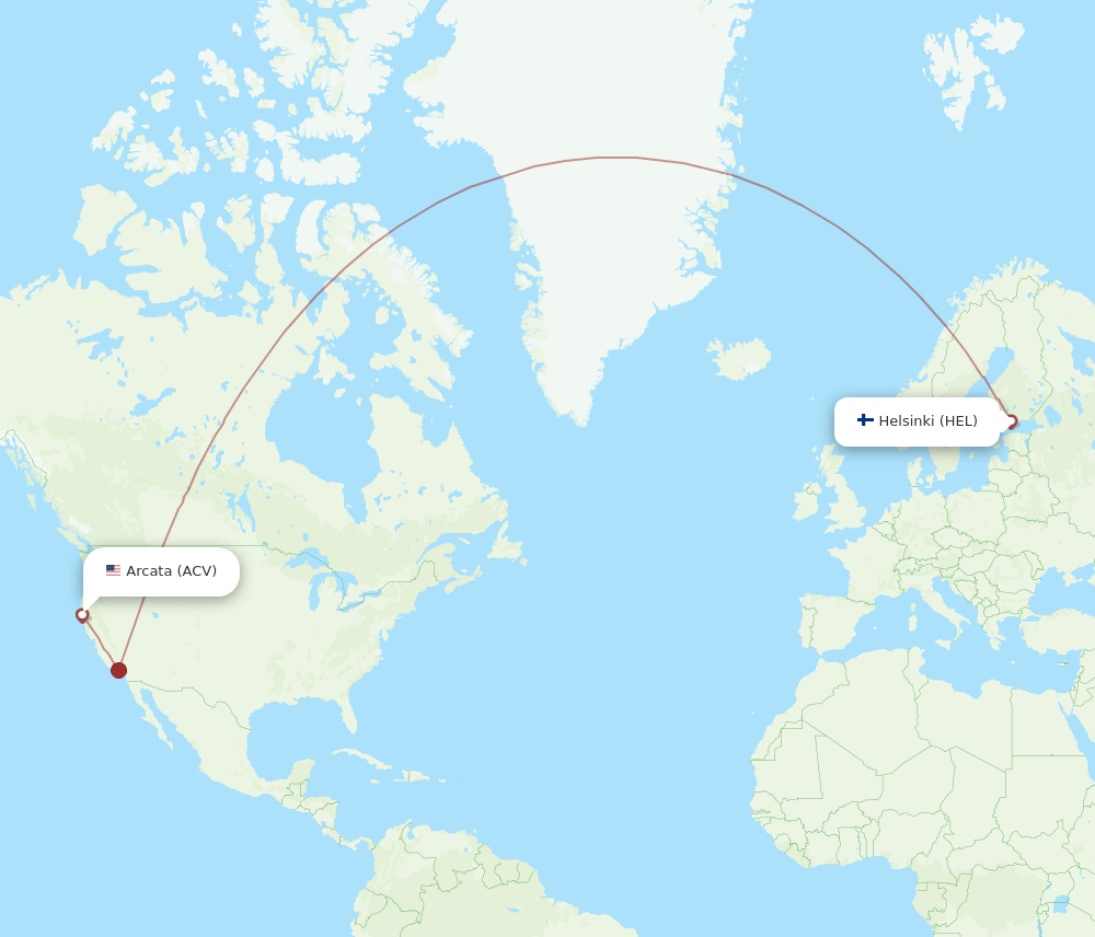 ACV-HEL flight routes