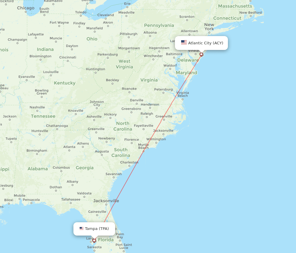 ACY-TPA flight routes