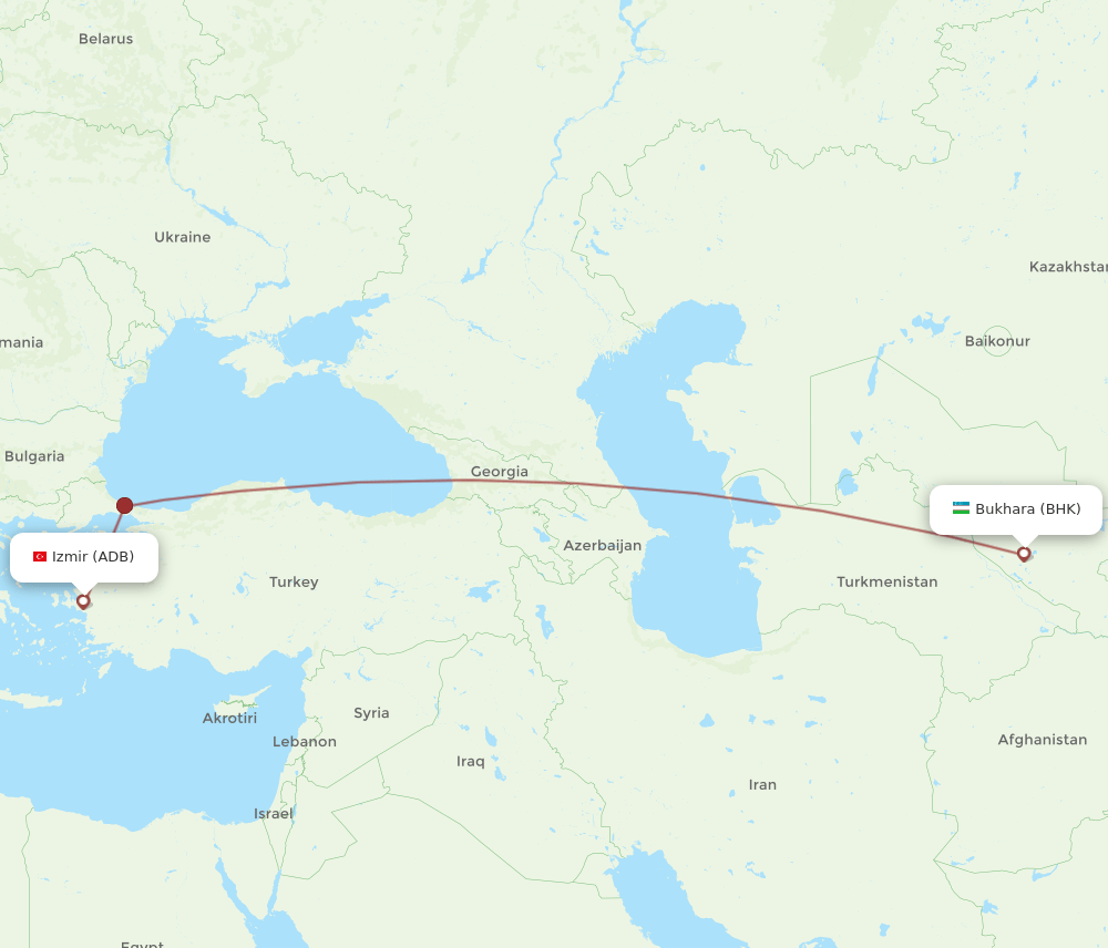 ADB-BHK flight routes