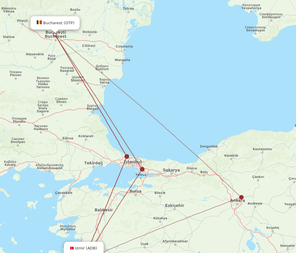 ADB-OTP flight routes