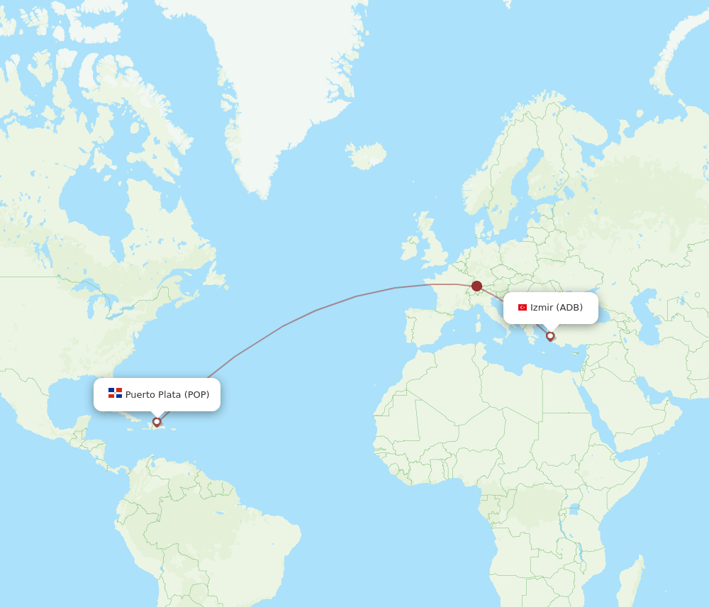 ADB-POP flight routes