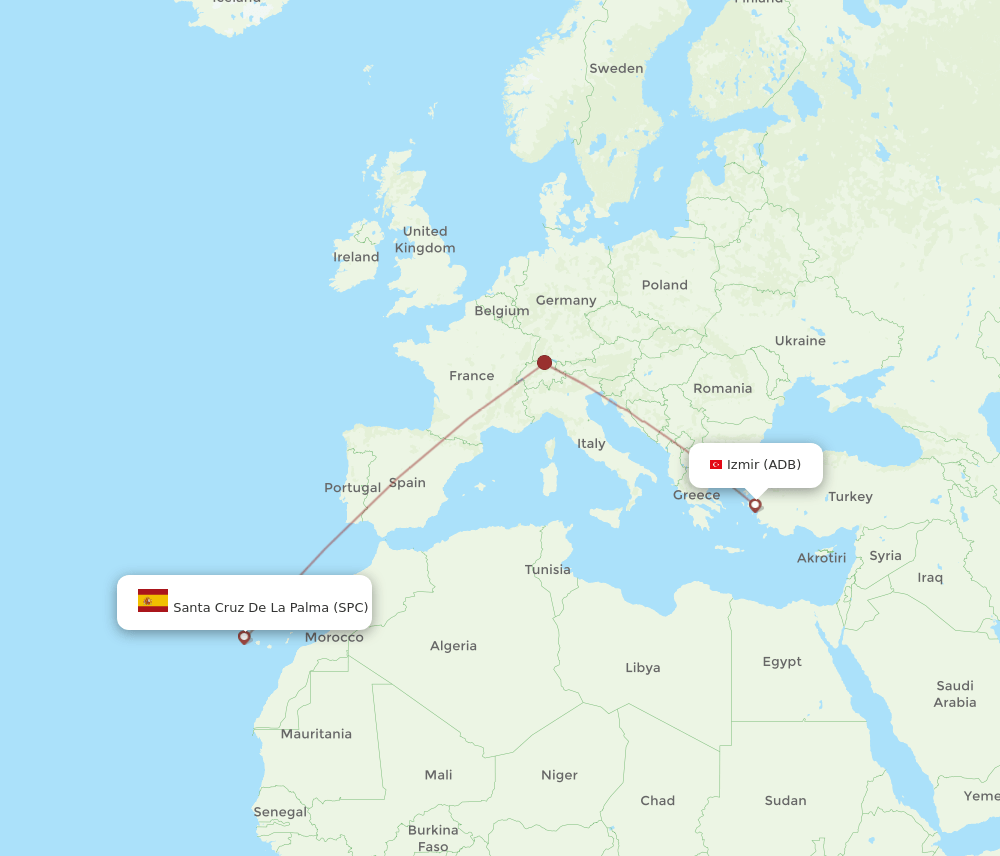 ADB-SPC flight routes
