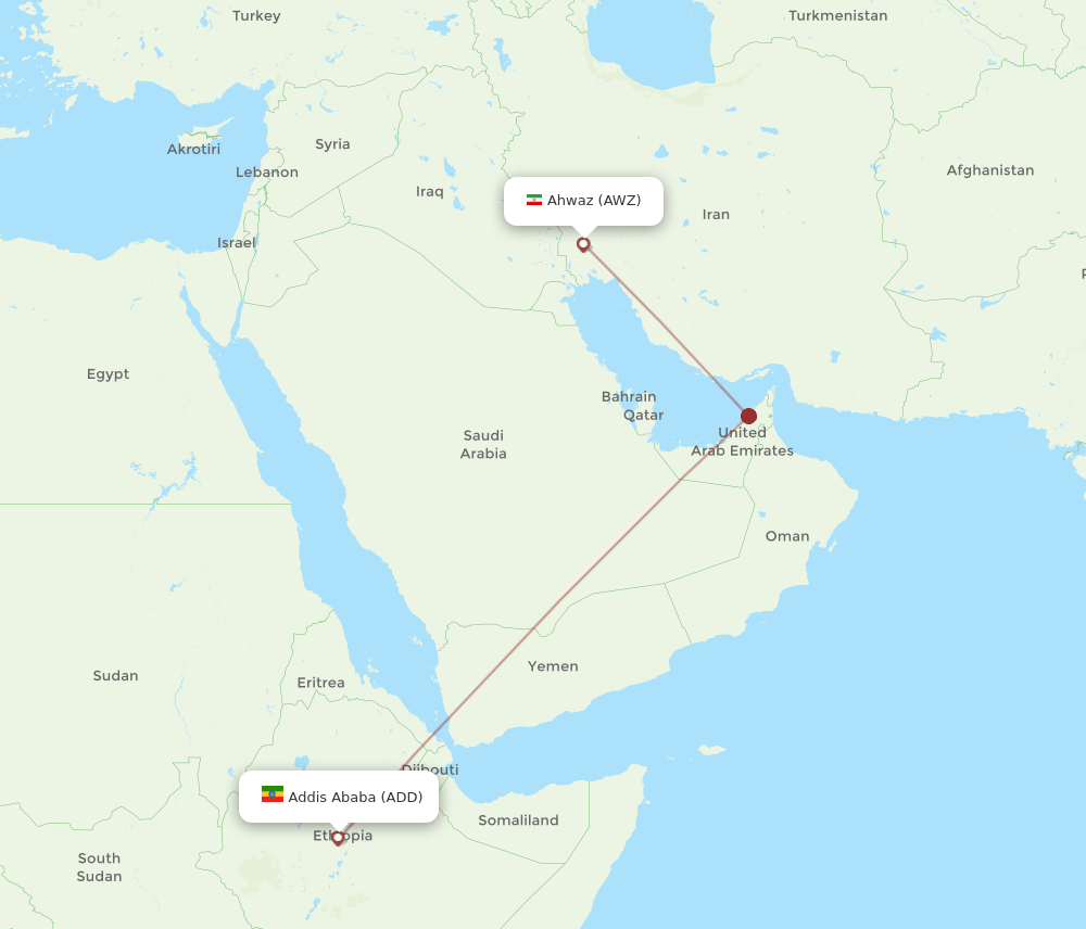 ADD-AWZ flight routes