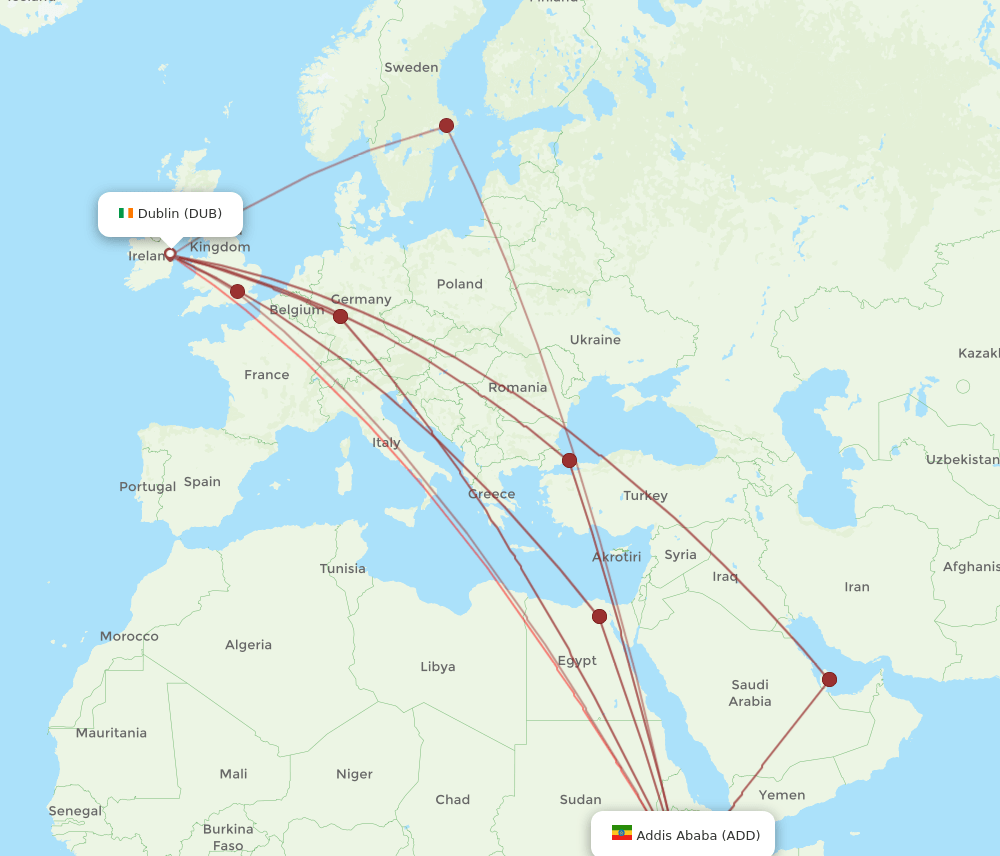ADD-DUB flight routes