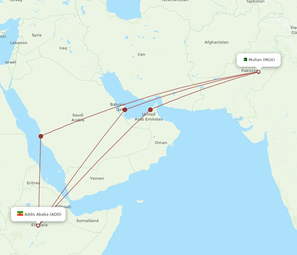 ADD-MUX flight routes