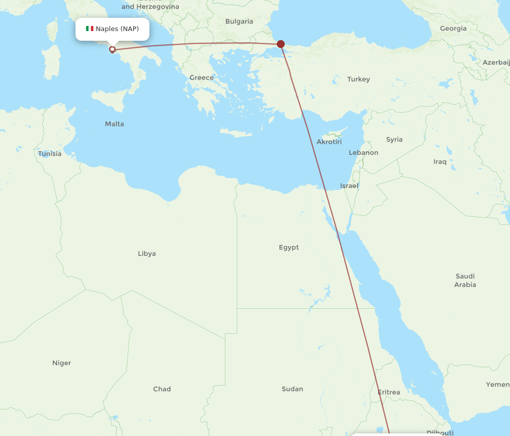 ADD-NAP flight routes